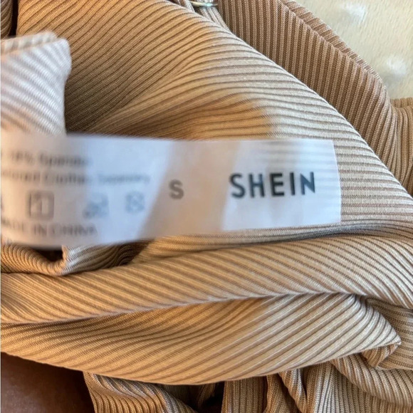 SHEIN V Wire Cup Tan Beige Bikini Size Small Swimwear - Picture 3 of 3